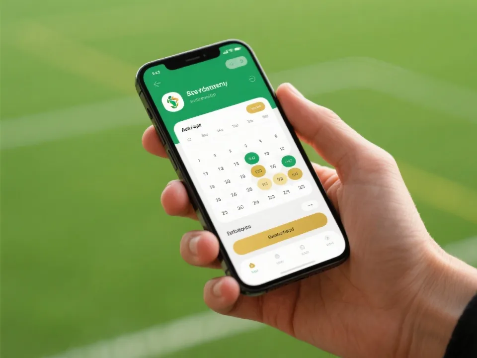 手機查看每日賽程示意